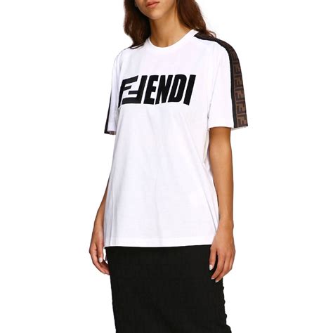 fendi t-shirt women's white|cheap Fendi shirts for women.